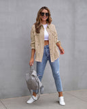 Distressed denim shirt oversized jacket frayed hem ripped shacket neon colours