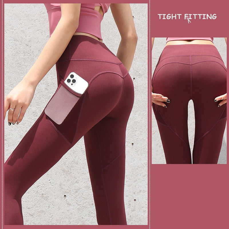 Women Seamless High Waisted Yoga Pants for Women with Pockets Leggings