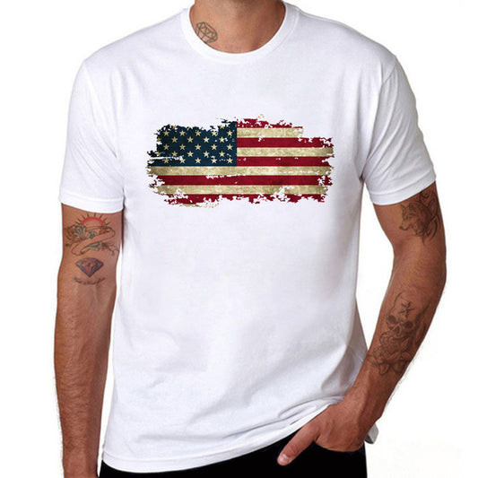 Mens National Flag T Shirts Short Sleeve