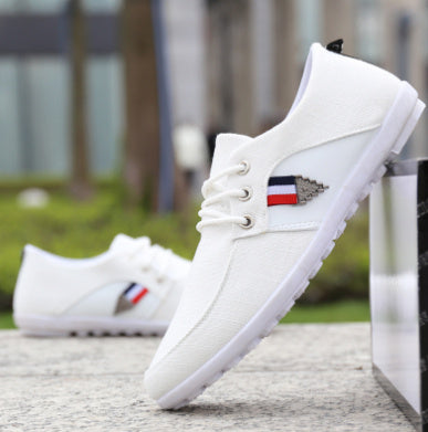 Men'S Soft-Soled Canvas Shoes, Sports And Leisure Old American Cloth Shoes, Peas