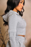 Womens Cargo Pants With 6 Pockets High Waist Drawstring Wide Leg Straight Trousers