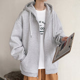 New Men's Hooded Fashion Casual Zipper Hooded Cotton Jacket Coat