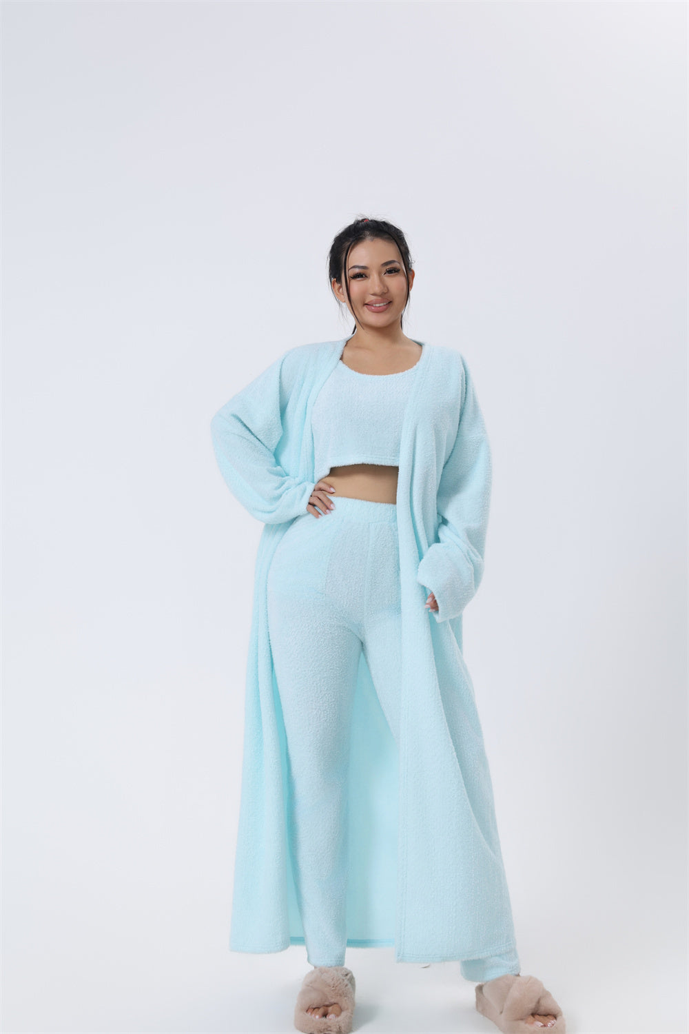 Cozy Pajama Set, 3 Piece Lounge Set, Cute Loungewear, Matching Warm Suit Sets
