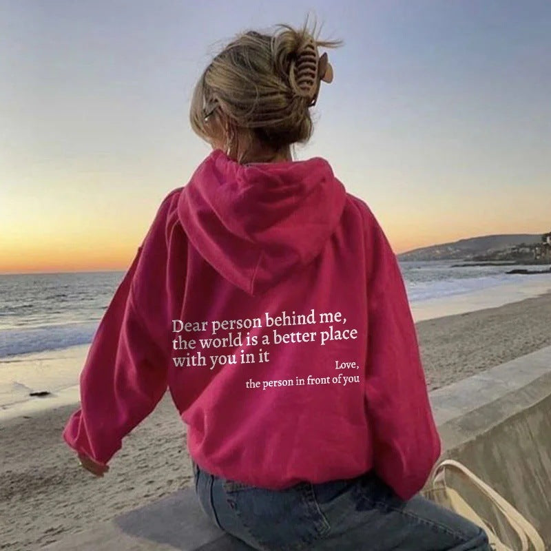 Women Printed Hoodie Hooded Sweatshirt  Jacket Coats Unisex Trendy Hoodie