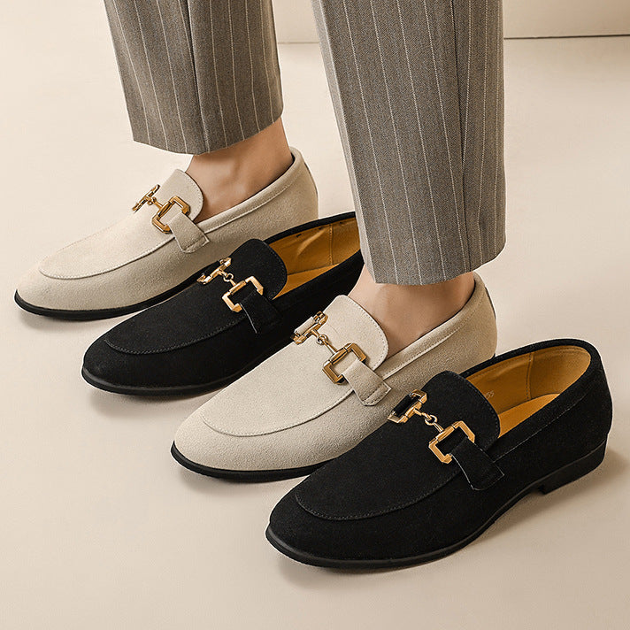 Men's Suede Loafers Fashion Luxury Wedding Party Dress Shoes