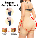 Womens High Waisted Body Pants Crotch Zipper Tummy Lifting Pants Waist Trimming Shapewear Bodysuit Enhancement