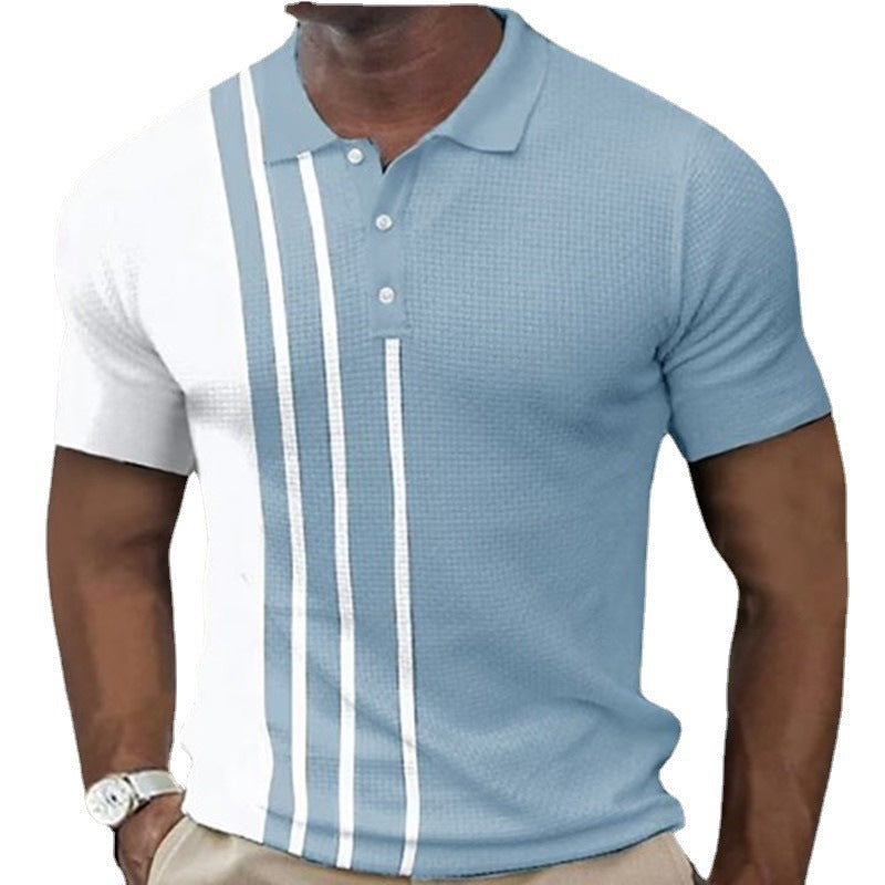 Men's Short Sleeve Polo Shirts Casual Golf  T-Shirts Summer Sport