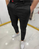 Mens Pencil Pant Legging Pant cardigan with buttons Casual Pant