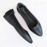 Womens Leather Work Shoes Wedding Shoes High Heels Round Toe Up Shoes