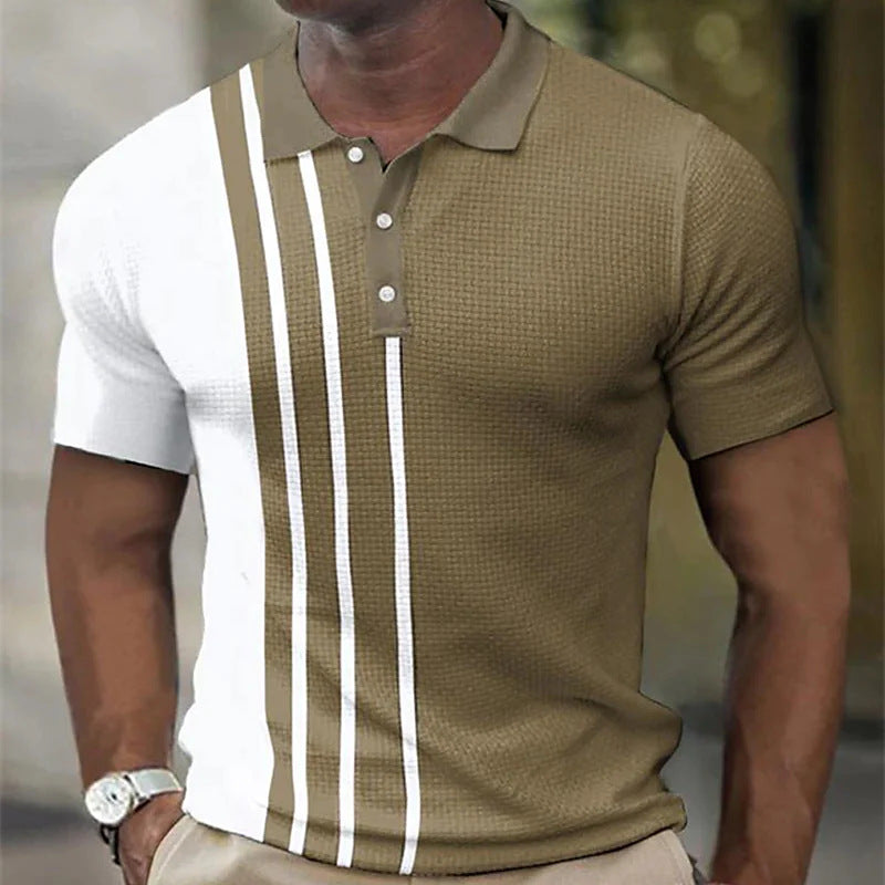 Men's Short Sleeve Polo Shirts Casual Golf  T-Shirts Summer Sport