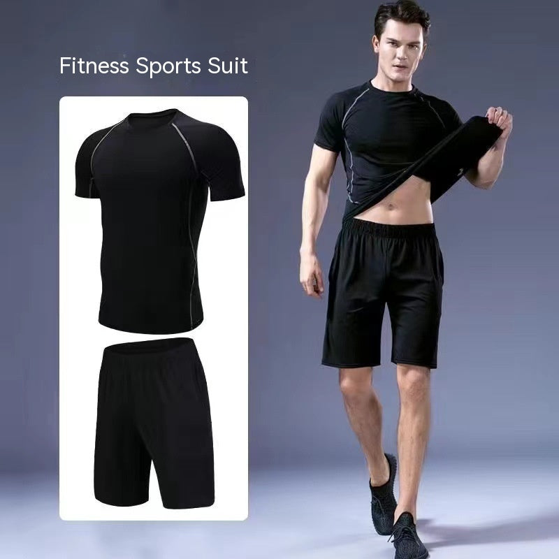 2 piece set Compression Sport Suit Quick Dry Running Gym Fitness Tracksuits Set US