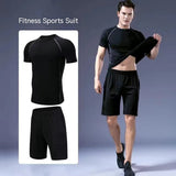 2 piece set Compression Sport Suit Quick Dry Running Gym Fitness Tracksuits Set US