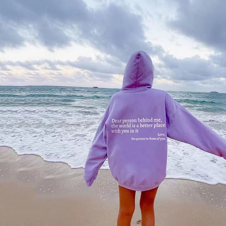 Women Printed Hoodie Hooded Sweatshirt  Jacket Coats Unisex Trendy Hoodie