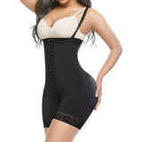 Womens High Waisted Body Pants Crotch Zipper Tummy Lifting Pants Waist Trimming Shapewear Bodysuit Enhancement