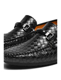 Classic Men's Leather Driving Loafer Casual Snakeskin Business Shoes Party Wedding Shoes