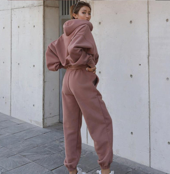 Womens 2 Piece Outfits Lounge Hoodie Sweatsuit Sets Oversized Sweatshirt Baggy Fall Fashion Sweatpants