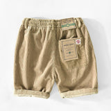 Men's Shorts Casual Corduroy Drawstring Lightweight Summer Beach Shorts