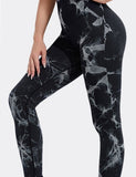 New TIE DIE Seamless HIGHWAISTED Workout Leggings Butt Lifting YOGA GYM NEW!