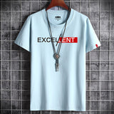 Mens Fashion Cotton Summer Men's Short-sleeved T-shirt Bottoming Shirt Top Clothes For Men