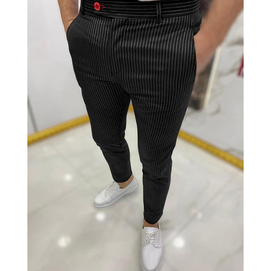Mens Pencil Pant Legging Pant cardigan with buttons Casual Pant