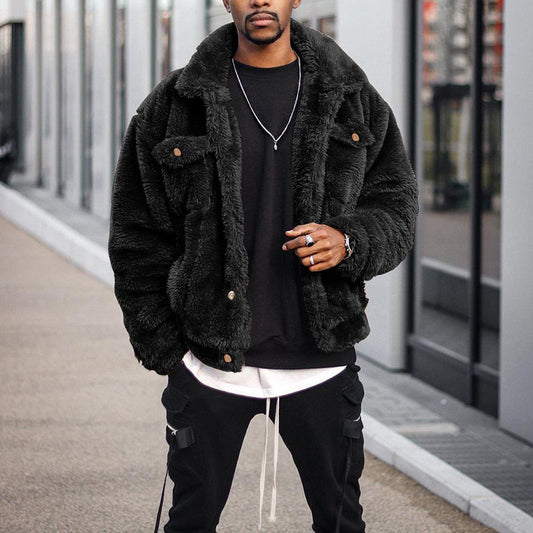 Fuzzy Sherpa Jacket Fleece Long Sleeve Button Down Coat Fall Winter Warm Outwear Fleece Long Sleeve Button Down Coat Fall Winter Warm Outwear