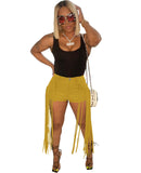Faux Leather Shorts for Women Sexy High Waist Black  Shorts Pants Fringe Shorts