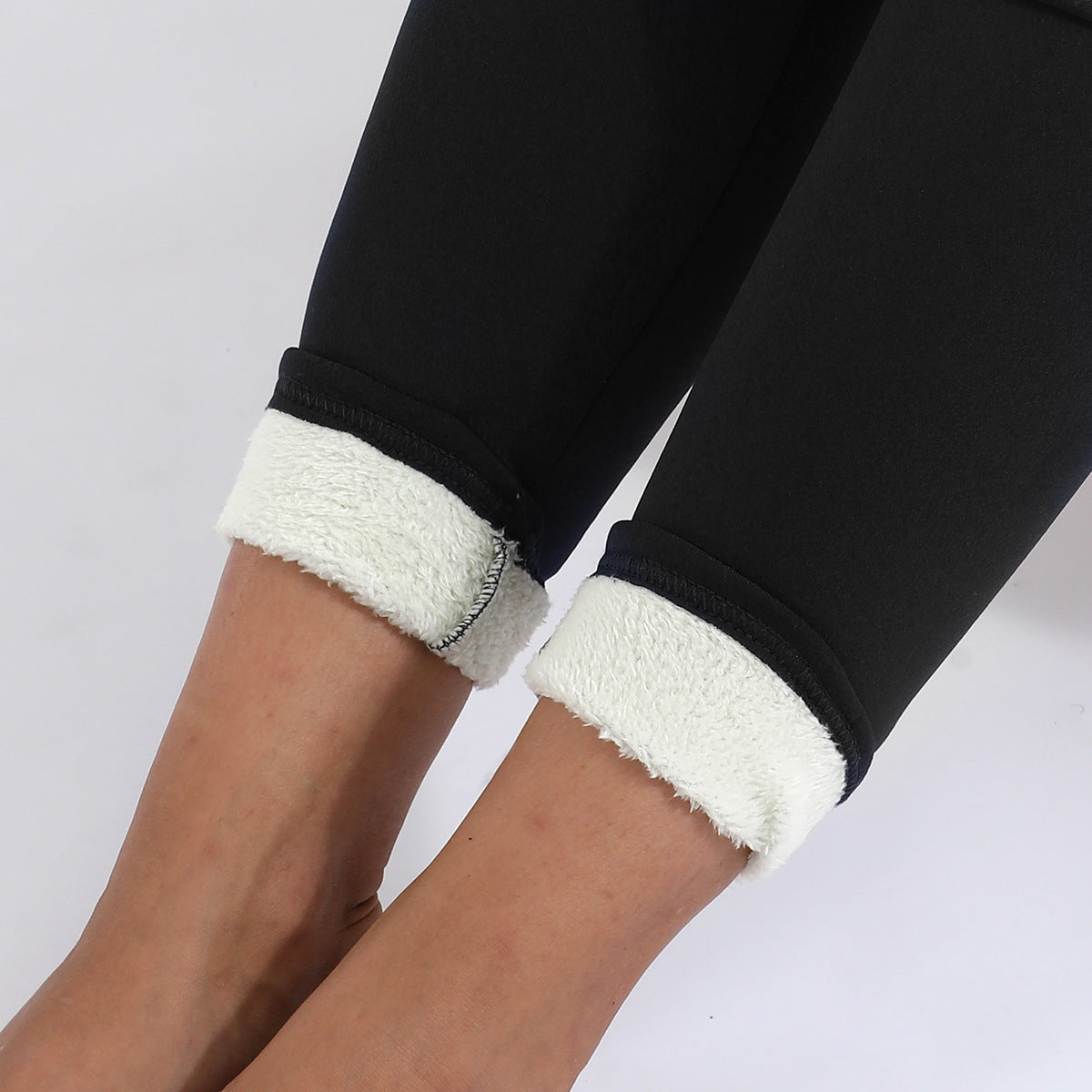 Womens Winter Thick High Stretch Lamb Cashmere Leggins Skinny Fitness Woman Pants