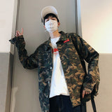 Mens Camouflage Military Trucker Shirt Jacket